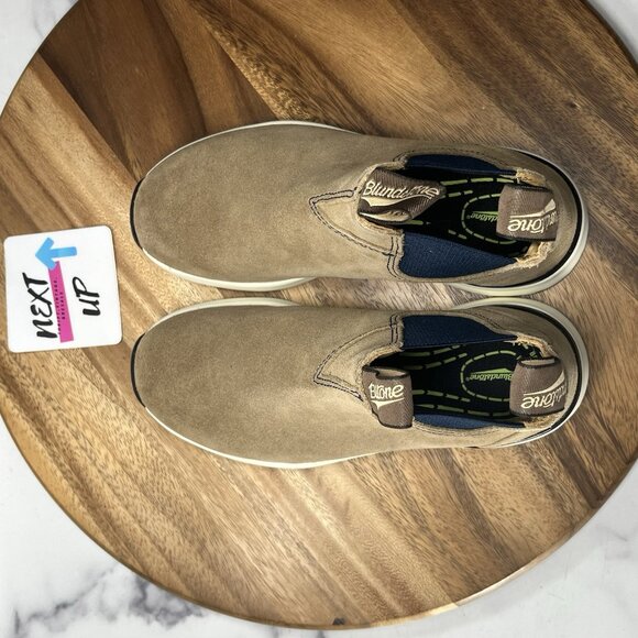Blundstone Chelsea Ankle Boots Women Tan Sand Navy 2146 Sneaker Suede UK 4 US 7 - Picture 8 of 11